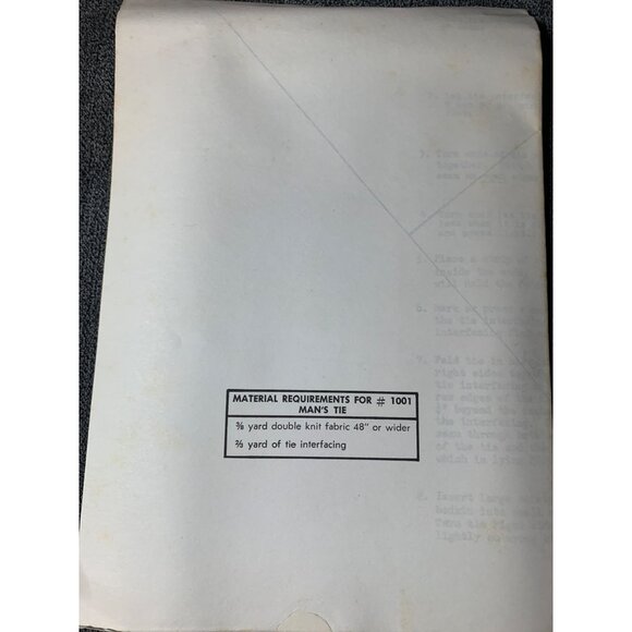 Kwik Sew Mens Tie Sewing Pattern 1001 - uncut - Picture 3 of 10